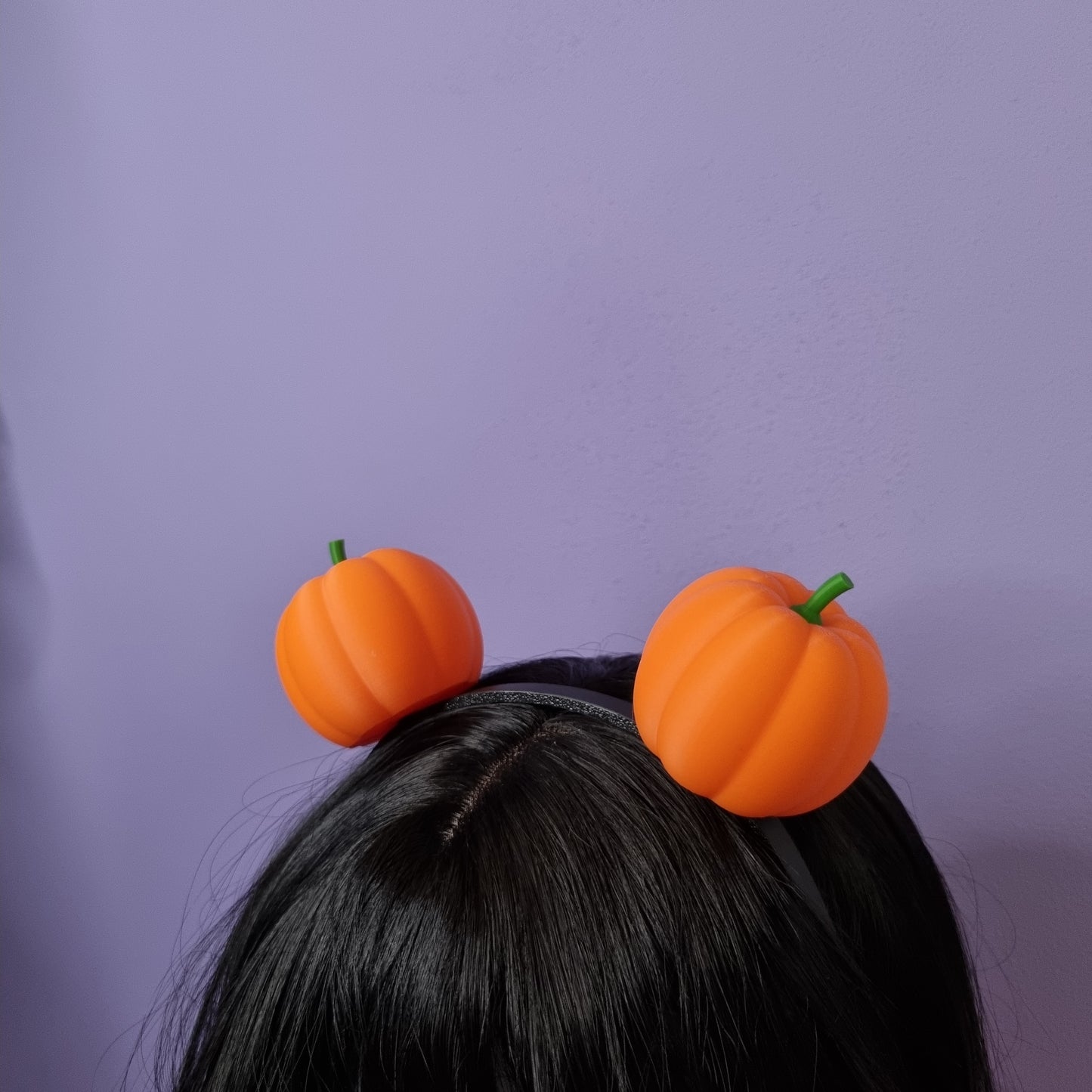 Pair of halloween pumpkins on headband