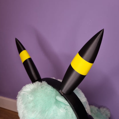 Headset accessory: black & yellow (or blue) cosplay ears