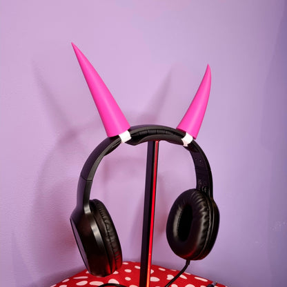 Headset accessory: 3d printed devil horns