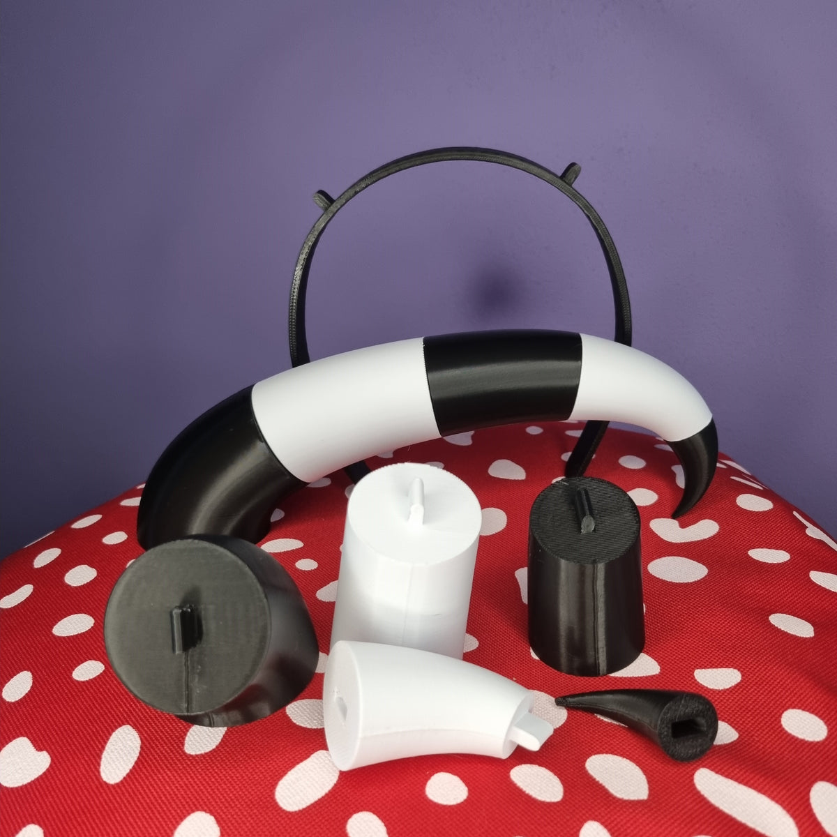 Customizable 3d printed imp cosplay horns on a headband! – Spicy Cat Crafts