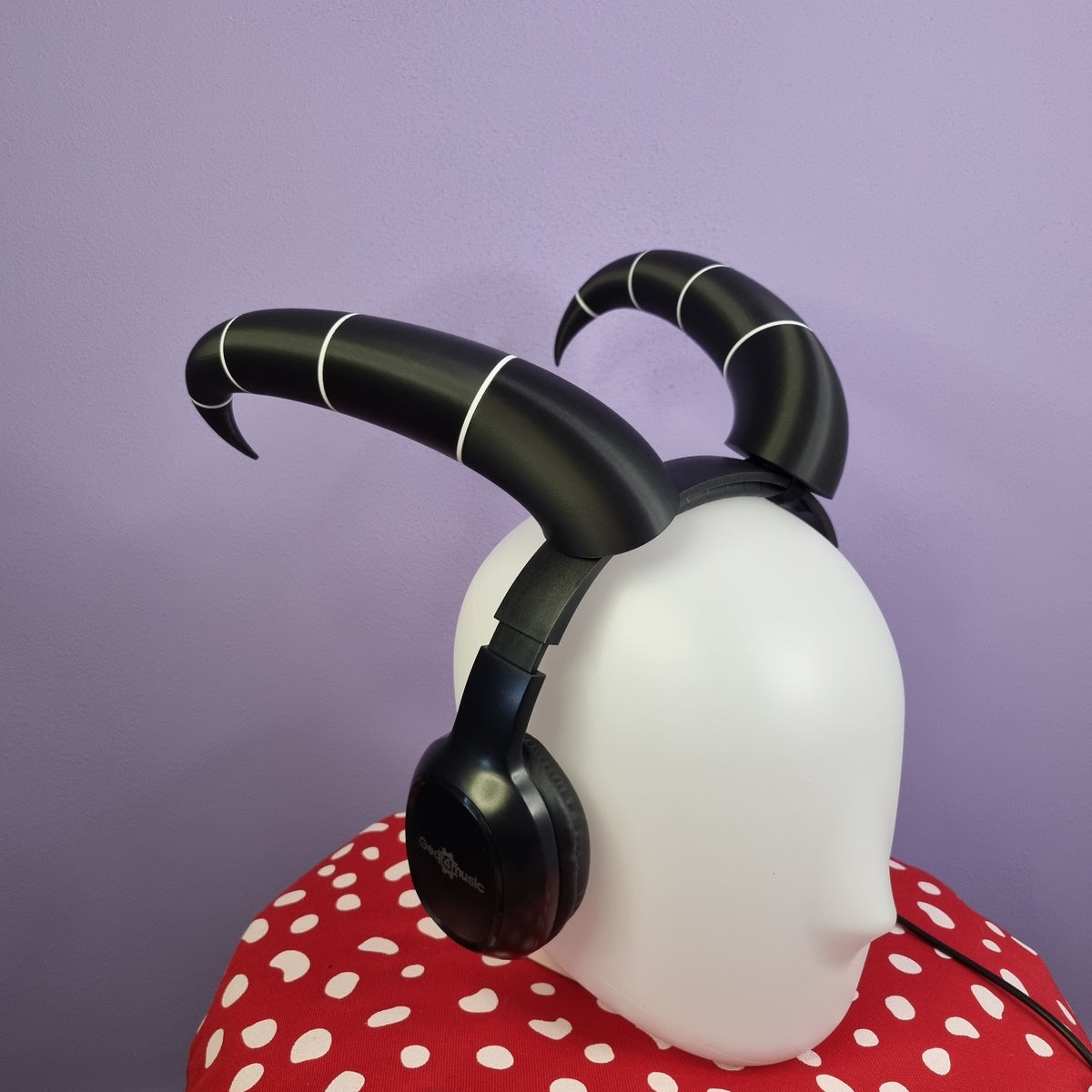 Customizable headset 3d printed imp cosplay horns! – Spicy Cat Crafts