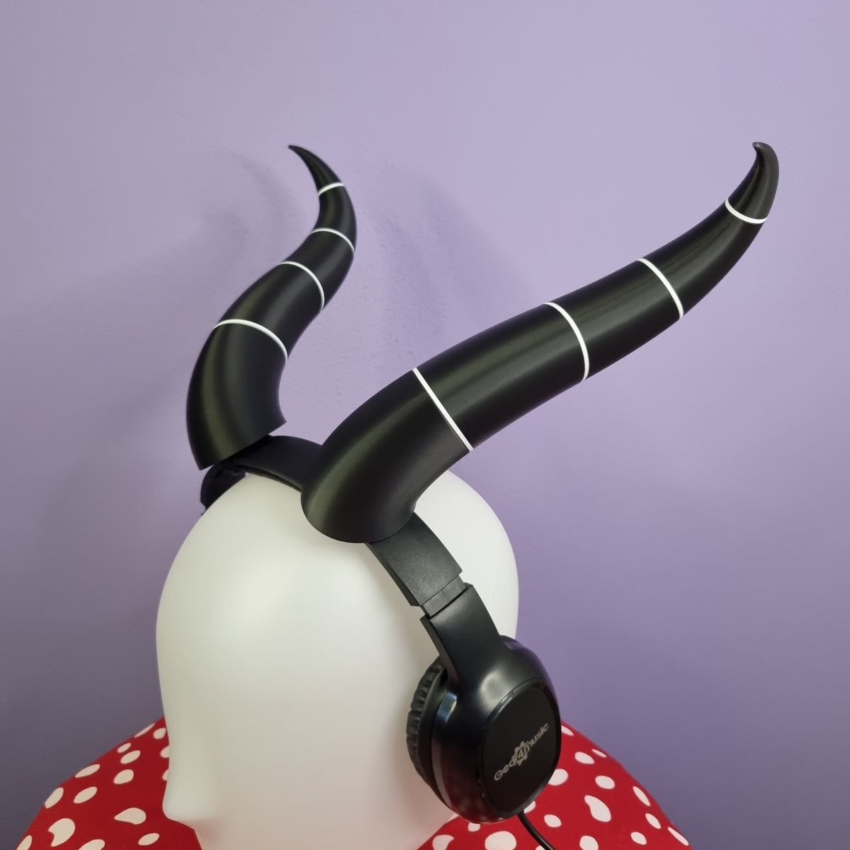 Customizable headset 3d printed imp cosplay horns! – Spicy Cat Crafts