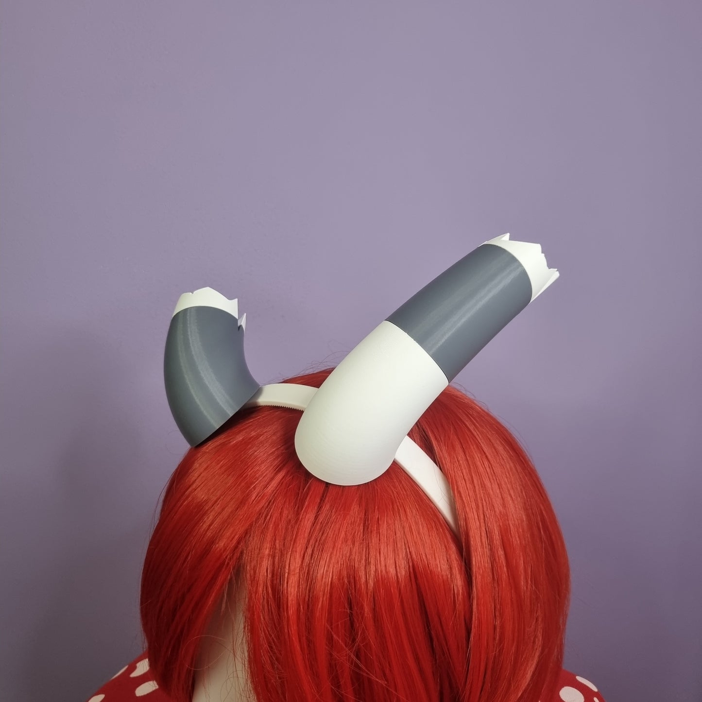 Broken / cracked 3d printed imp cosplay horns