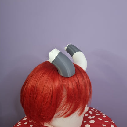 Broken / cracked 3d printed imp cosplay horns