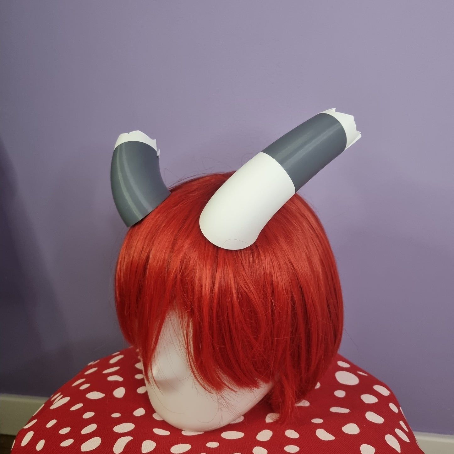 Broken / cracked 3d printed imp cosplay horns