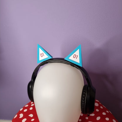 Headset accessory: cat (neko) ears, vocal mascots themed