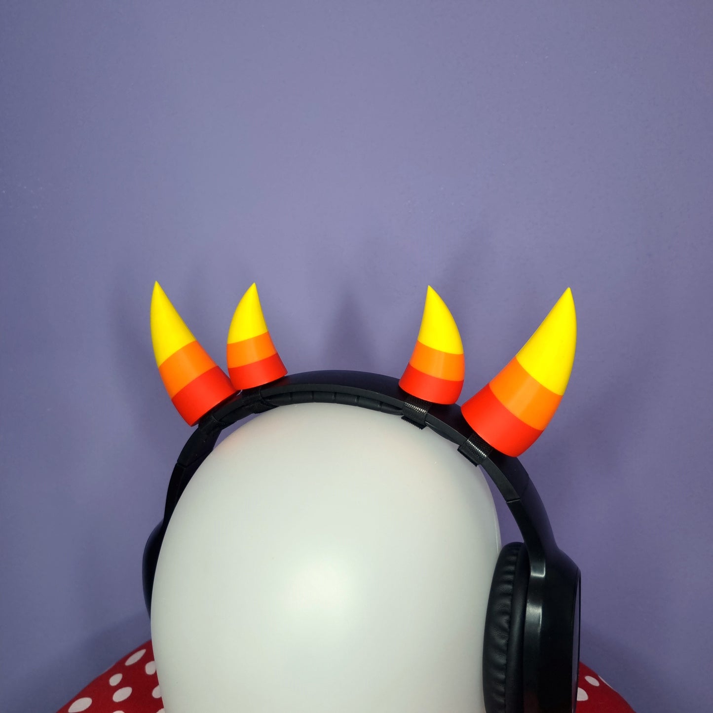 Headset accessory: Cosplay gemini troll horns