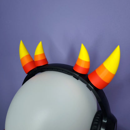 Headset accessory: Cosplay gemini troll horns