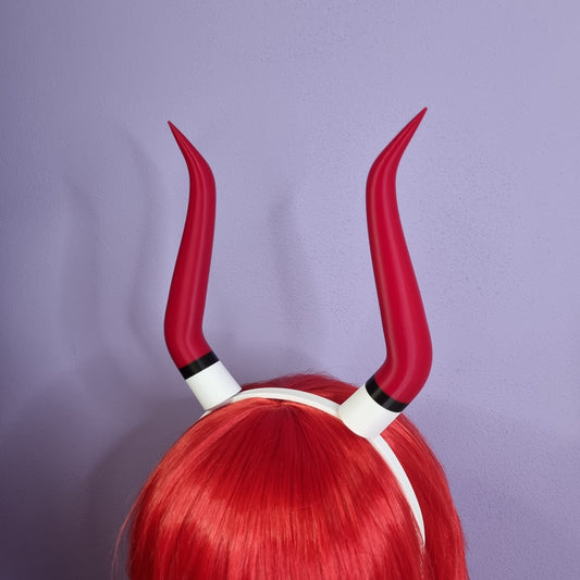 Lucifer cosplay horns with a headband, 3d printed