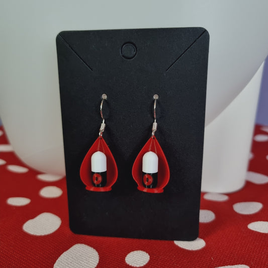 Radio microphone earrings
