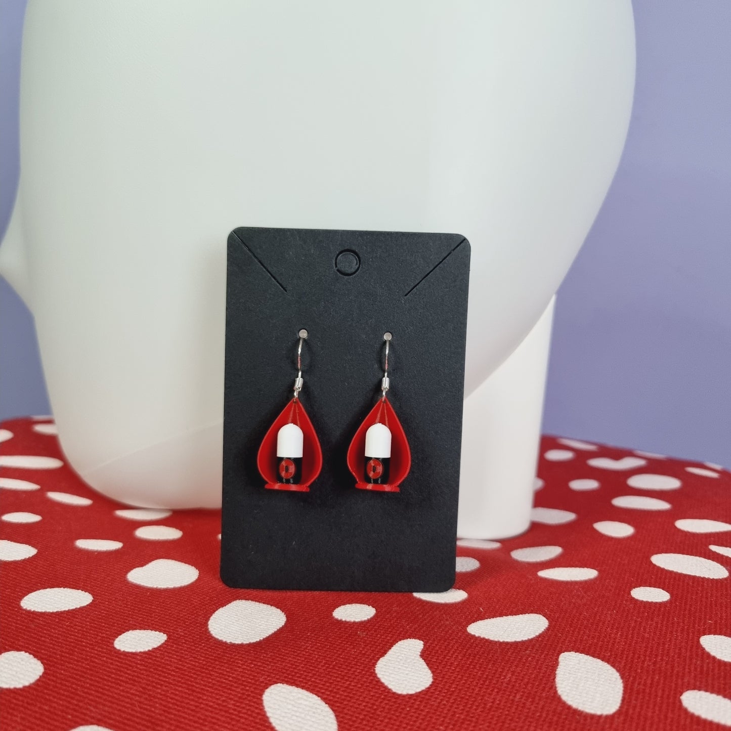 Radio microphone earrings