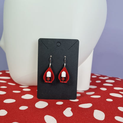 Radio microphone earrings