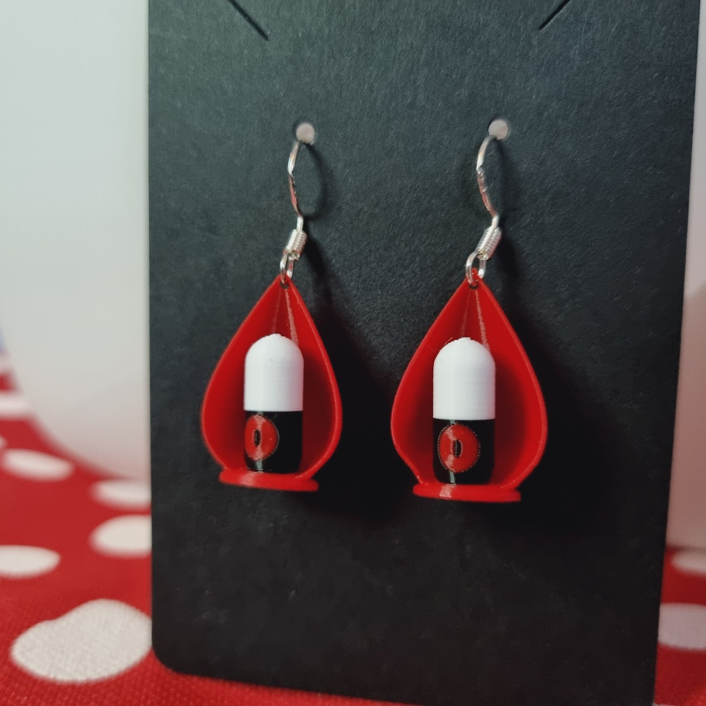 Radio microphone earrings