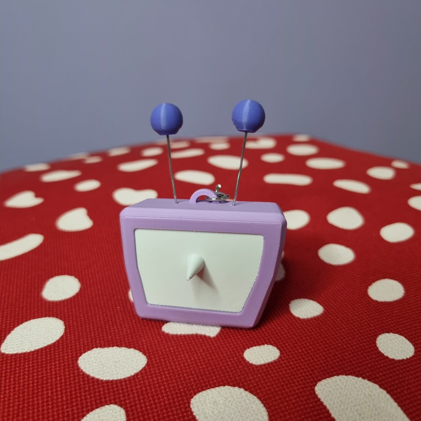 Tenna inspired keychain with swappable face