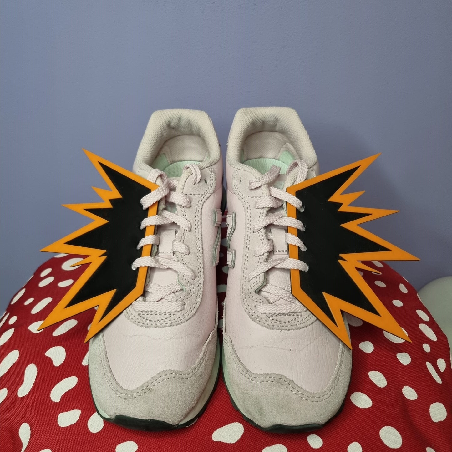 Bakugo inspired shoelace attachments