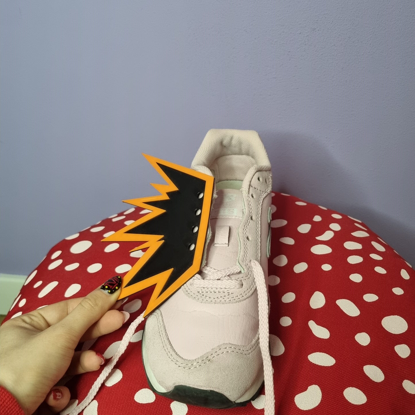 Bakugo inspired shoelace attachments