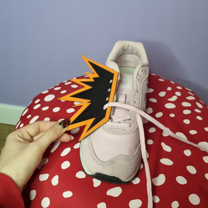 Bakugo inspired shoelace attachments
