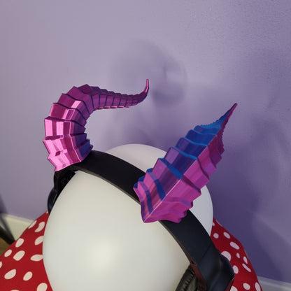 Dragon horns for headset
