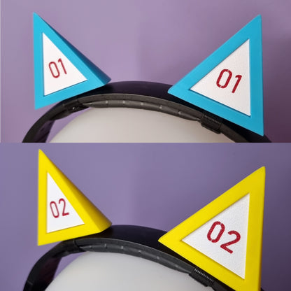 Headset accessory: cat (neko) ears, vocal mascots themed