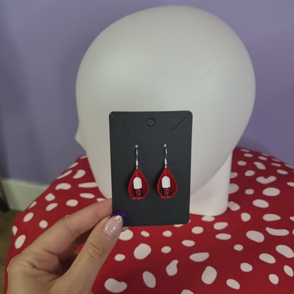 Radio microphone earrings