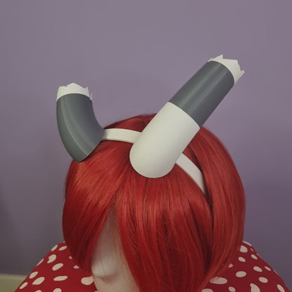 Broken / cracked 3d printed imp cosplay horns