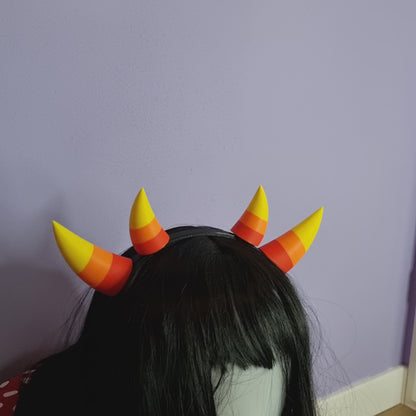 Cosplay gemini troll horns