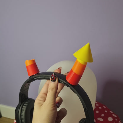 Headset accessory: Cosplay sagittarius troll horns
